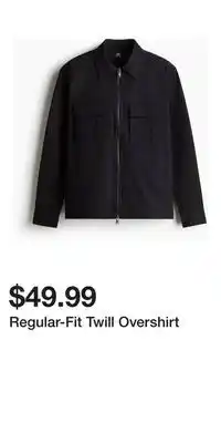 H&M Regular-Fit Twill Overshirt offer