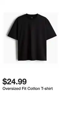 H&M Oversized Fit Cotton T-shirt offer