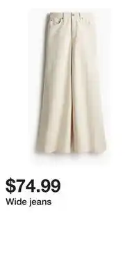 H&M Wide jeans offer