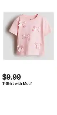 H&M T-Shirt with Motif offer