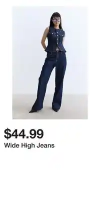 H&M Wide High Jeans offer