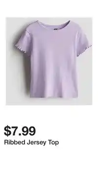 H&M Ribbed Jersey Top offer