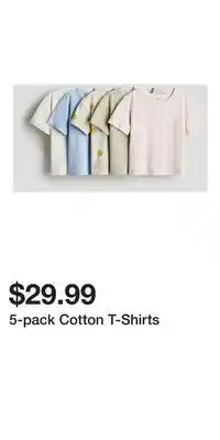 H&M 5-pack Cotton T-Shirts offer