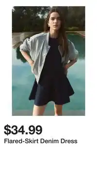 H&M Flared-Skirt Denim Dress offer