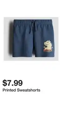 H&M Printed Sweatshorts offer