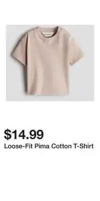 H&M Loose-Fit Pima Cotton T-Shirt offer