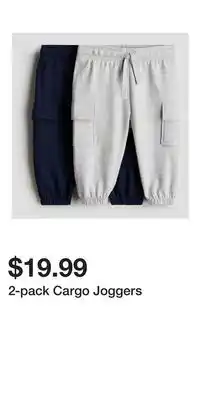 H&M 2-pack Cargo Joggers offer