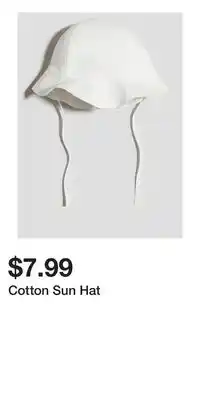 H&M Cotton Sun Hat offer