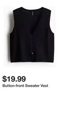 H&M Button-front Sweater Vest offer