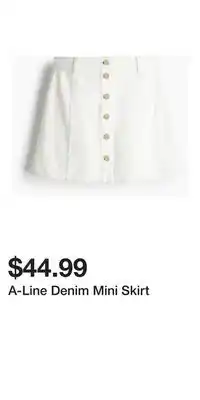 H&M A-Line Denim Mini Skirt offer