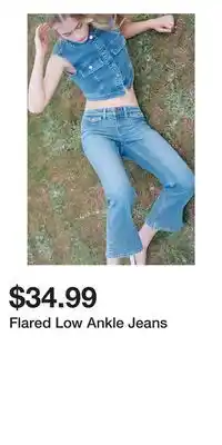 H&M Flared Low Ankle Jeans offer