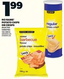 Loblaws No name potato chips or crisps offer