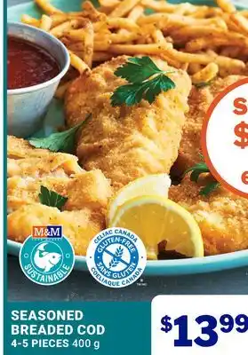 M & M Food Market SEASONED BREADED COD offer