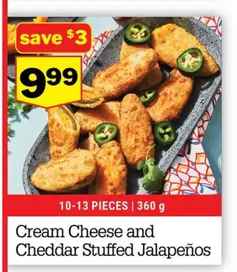 M & M Food Market Cream Cheese and Cheddar Stuffed Jalapeños offer