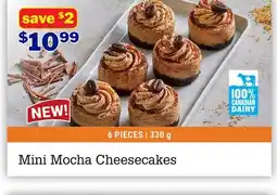 M & M Food Market Mini Mocha Cheesecakes offer