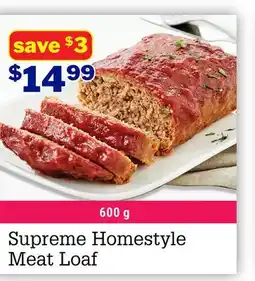 M & M Food Market Supreme Homestyle Meat Loaf offer