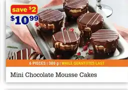 M & M Food Market Mini Chocolate Mousse Cakes offer