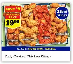 M & M Food Market Fully Cooked Chicken Wings offer