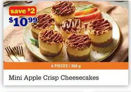 M & M Food Market Mini Apple Crisp Cheesecakes offer