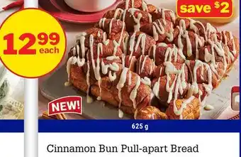 M & M Food Market Cinnamon Bun Pull-apart Bread offer