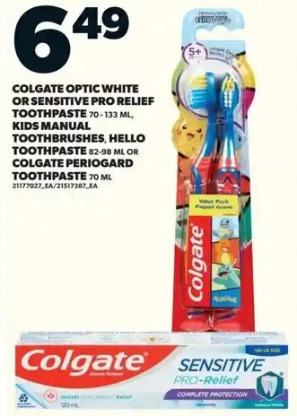 Loblaws Colgate optic white or sensitive pro relief toothpaste offer