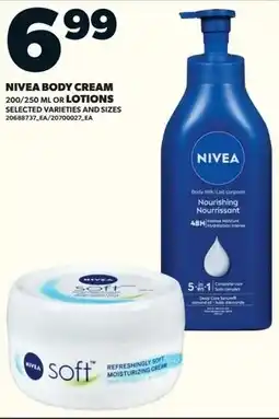 Loblaws Nivea body cream or Lotions offer