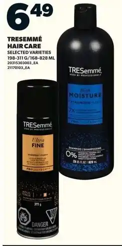 Loblaws Tresemmé hair care offer