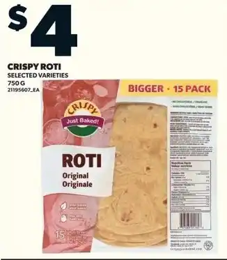 Loblaws CRISPY ROTI offer