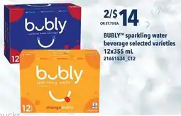 Loblaws BUBLY sparkling water beverage offer