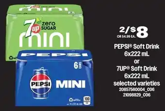 Loblaws PEPSI Soft Drink or 7UP Soft Drink offer