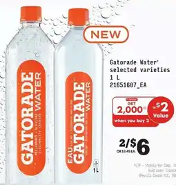 Loblaws Gatorade Water" offer