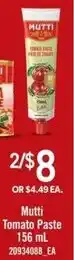 Loblaws Mutti Tomato Paste offer