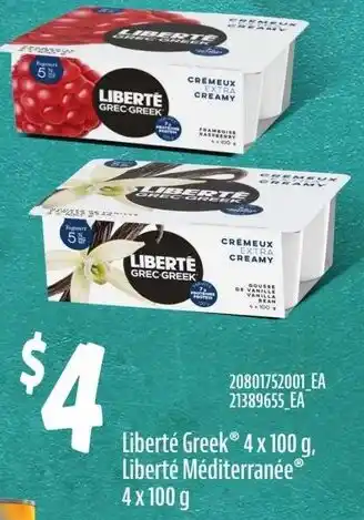 Loblaws Liberté Greek or Liberté Méditerranée offer