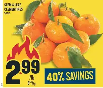 Marché Adonis Stem & Leaf Clementines offer