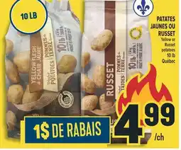 Marché Adonis Patates Jaunes ou Russet offer