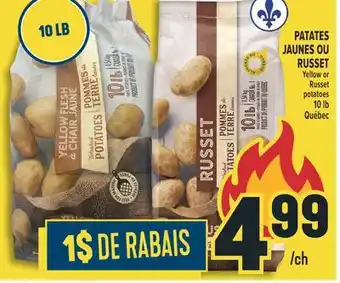 Marché Adonis Patates Jaunes ou Russet offer