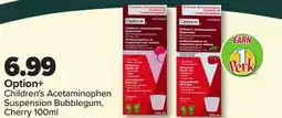 PharmaChoice Option+ Children's Acetaminophen Suspension Bubblegum, Cherry offer