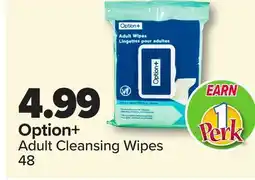 PharmaChoice Option+ Adult Cleansing Wipes offer