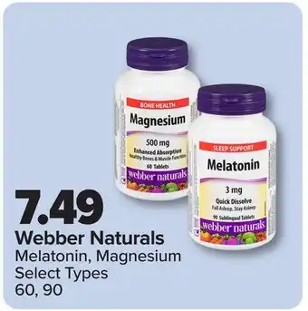 PharmaChoice Webber Naturals Melatonin, Magnesium offer