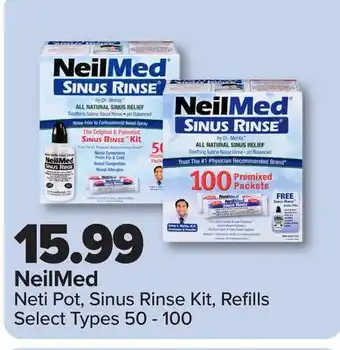 PharmaChoice NeilMed Neti Pot, Sinus Rinse Kit, Refills offer