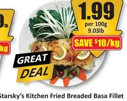 Starsky Starsky's Kitchen Fried Breaded Basa Fillet offer