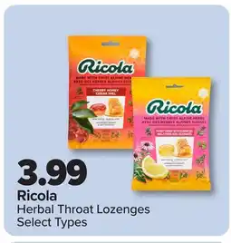 PharmaChoice Ricola Herbal Throat Lozenges offer