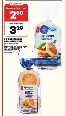 Independent City Market PC OR BLUE MENU ENGLISH MUFFINS, 6'S offer