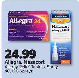 PharmaChoice Allegra, Nasacort Allergy Relief Tablets, Spray offer