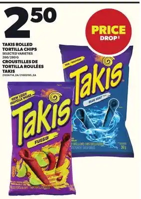 Independent City Market TAKIS ROLLED TORTILLA CHIPS, 260/280 G offer