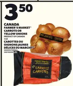 Independent City Market CAROTTES OU OIGNONS JAUNES DÉLICES DU MARCHÉ, 3 LB offer