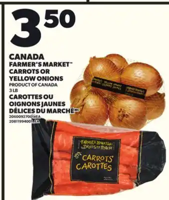 Independent City Market CAROTTES OU OIGNONS JAUNES DÉLICES DU MARCHÉ, 3 LB offer