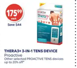 Wellwise by Shoppers THERA3+ 3-IN-1 TENS DEVICE offer