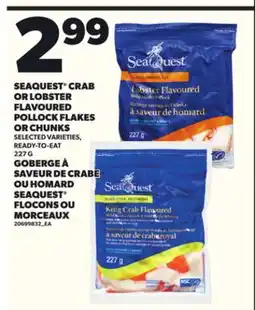 Independent City Market SEAQUEST CRAB LOBSTER FLAVOURED POLLOCK FLAKES OR CHUNKS, 227 G offer