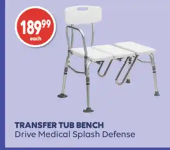 Wellwise by Shoppers TRANSFER TUB BENCH offer